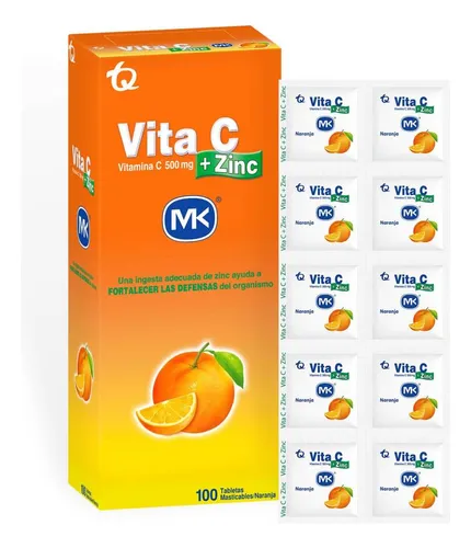 Vitamina C + Zinc Masticable - Inmunidad