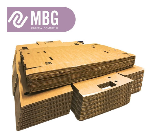 Imagen 3 de 6 de Caja Archivo M&d 406 C/tapa Reforzada 42x32x25 X25 Unidades
