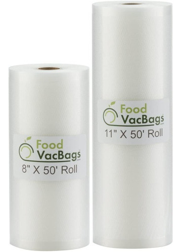 2 Foodsaver Compatible Rolls Of Vacuum Sealer Bags   1  8-