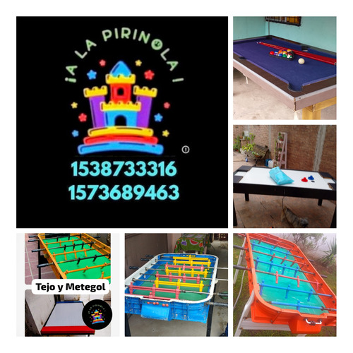 Alquiler Inflables,metegol,tejo,zonas De Juegos,plazas ....