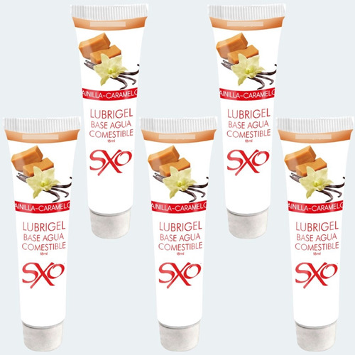 5 Lubrigel Comestible Sabor Vainilla-caramelo Sxo 18ml Vainilla-caramelo