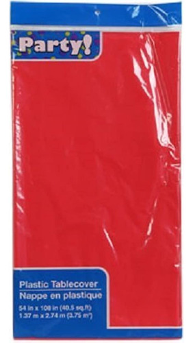 Manteles De Plástico,color Rojo/2 Unidades. Marca Pyle