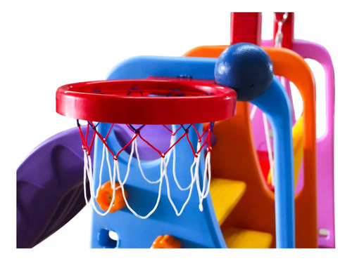 Juegos Para Niño 4321 Columpio Resbaladera Tobogan Basquet