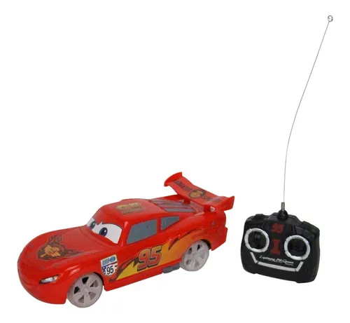 Carro Rayo Mcqueen Control Remoto Cars 3 Con Luz 25 Cm Color Rojo