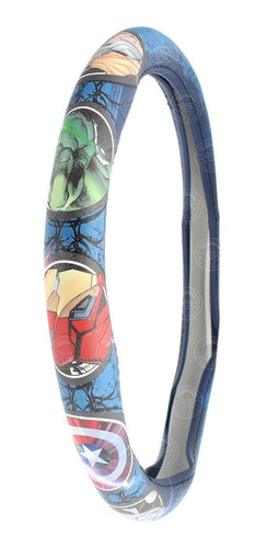 Funda Cubre Volante Universal Tipo Sintetico Avengers
