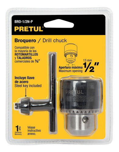 Broquero De 1/2 Con Llave 27038 Pretul