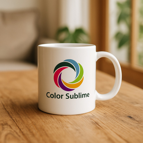 Tazas 11oz Maquina Sublimadora Estampadora Mug Vaso Termo Color Negro