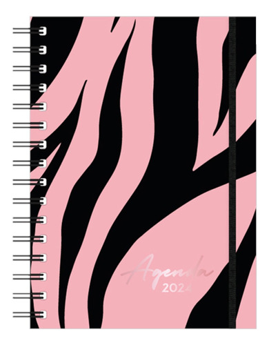 Agenda Onix 2024 16x21 Espiral T/ Dura Diaria Black & Pink C