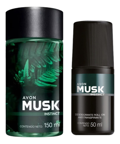 Set Musk+ Instinct Fragancia Y Desodorante Para Hombre Avon