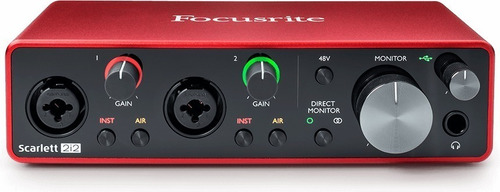 Imagem 2 de 6 de Interface De Áudio 2i2 Scarlett Focusrite Terceira Geração