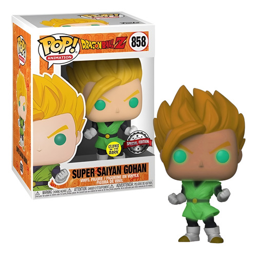 Funko Pop Super Saiyan Gohan #858 Glow Brilla En Oscuridad