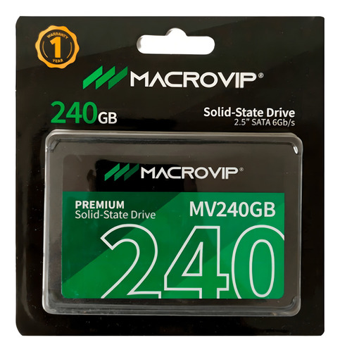 Hd Ssd Macrovip 240gb De 2.5 Sata 3 - Mv240gb Preto