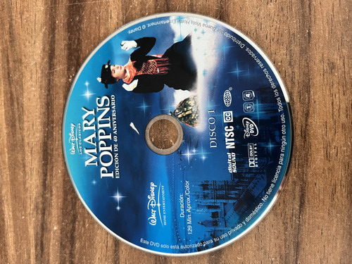 Mary Poppins Dvd Edición 40 Aniversario 2 Discos (Usado)