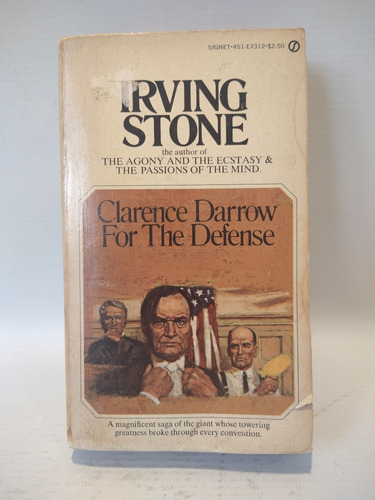 Clarence Darrow For The Defense Irving Stone Signet 