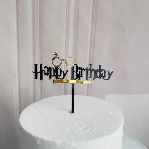 Cake Topper Acrílico Harry Potter Pastel (Usado)