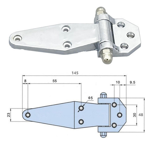 Bisagra Para Puerta De Refrigerador, Bisagra Industrial,