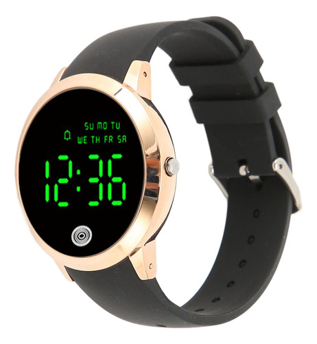 Reloj Digital Redondo Para Hombre, Pantalla A Color, Imperme