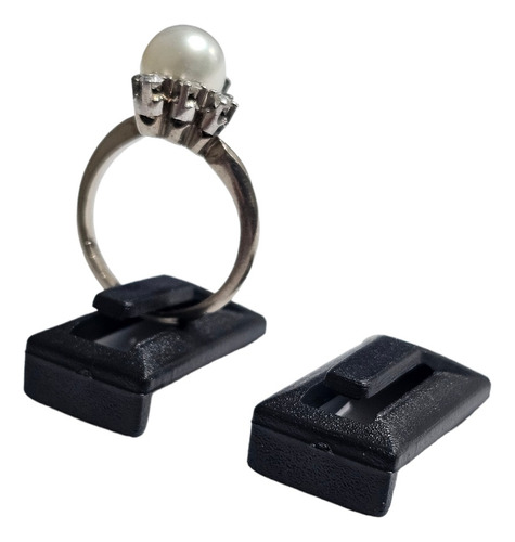 Soporte Pie Exhibidor Para Anillos X 50u Ideal Joyeria Negro