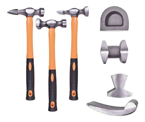 Kit Martelinho De Ouro Funileiro 3 Martelos E 4 Tassos