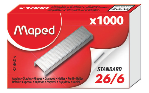 Caja De Broches 1000 Nº 26 Y 6 Maped