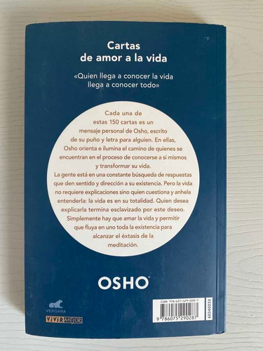Libro Cartas De Amor A La Vida Osho