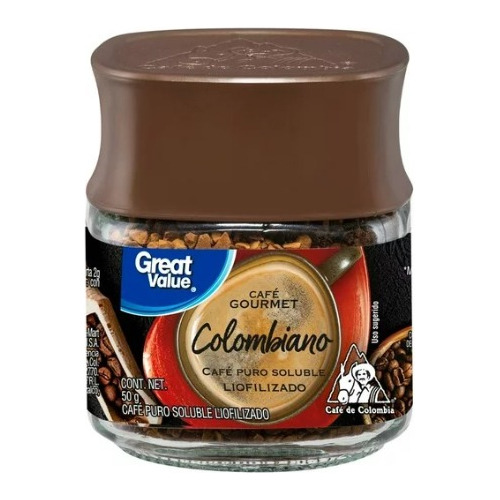 Café Soluble Great Value Colombiano Gourmet 50 G