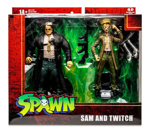 Mcfarlane Spawn Sam And Twitch Deluxe Excelente Sellado (Reacondicionado)