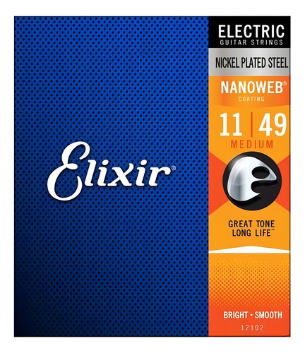 Elixir 12102 Encordado Guitarra Electrica 011 Nanoweb