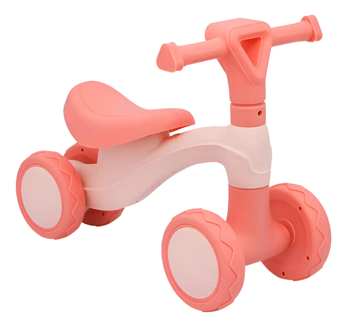 Bicicleta Andador Equilíbrio Sem Pedal 4 Roda Zippy Toys - ROSA