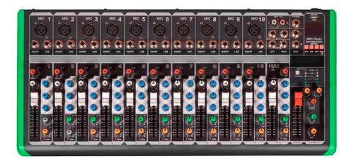 Mesa De Som 12 Canais Probass Pm-1624bt Usb E Bluetooth