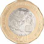Moneda De $20 Fundación Lunar