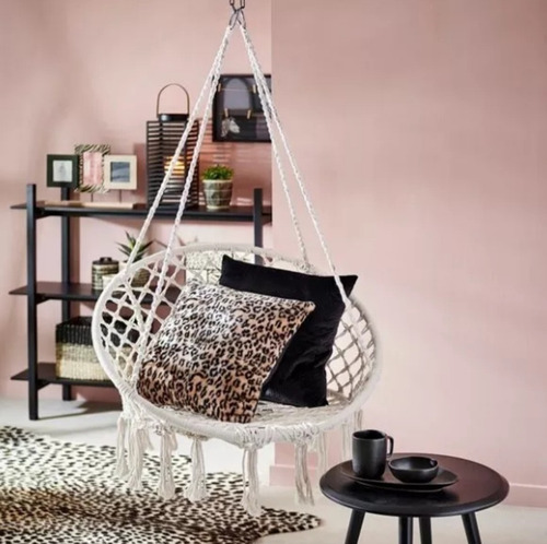 Imagen 8 de 11 de Hamaca Sillon Columpio Macrame