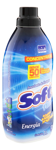Amaciante Soft Plus Energia em frasco 1 L