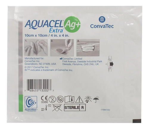 Aquacel Ag+ Extra De 10 X10cm 2 Unidades