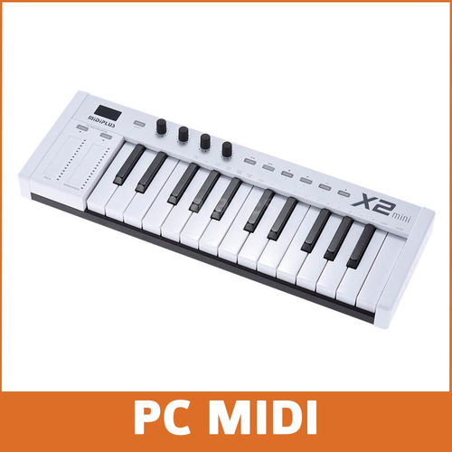 Imagen 4 de 8 de Teclado Midi Usb Midiplus X2 Mini 25 Teclas Sensitivo