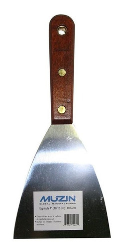 Imagen 1 de 5 de Espatula 4'' Hoja Acero Al Carbono Mango Madera