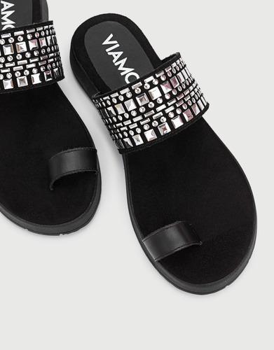 Imagen 2 de 7 de Sandalias De Cuero Mujer Dama Kadira Viamo