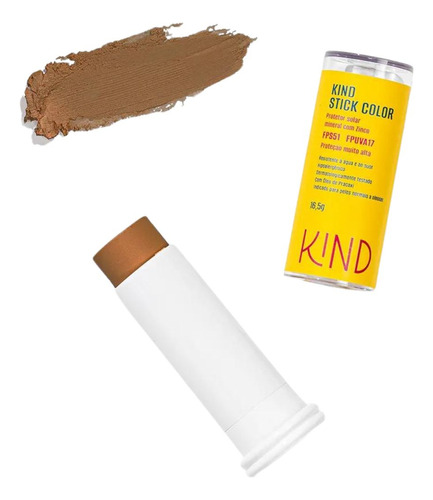 Protetor Solar Facial Mineral Kind Stick Color K100 Fps 51