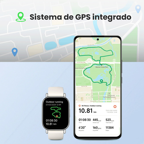 Relógio Smartwatch Redmi 5 Lite Gps Tela 1.96' Amoled 5atm