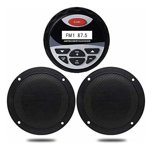 Paquete Estéreo Bluetooth Marino  Radio Mp3usb Amfm  A...