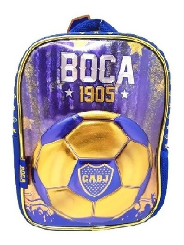 Mochila Cresko Boca Juniors Jardin Espalda 30cm - Bo005 Color Azul