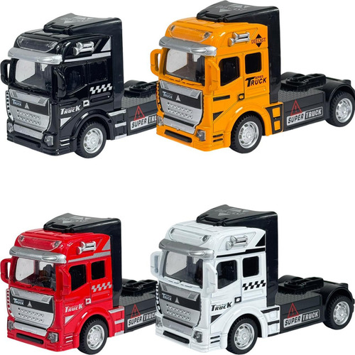 Caminhão Fórmula Truck Metal Mercedes Volvo Scania Fricção Cor Truck Vermelho