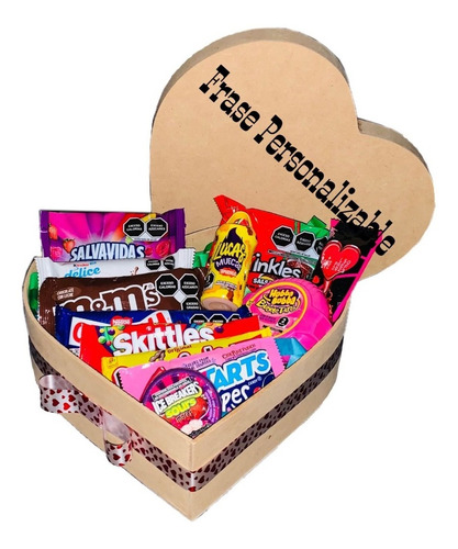 Regalo Caja Corazón Con Dulces Para Toda Ocasión.