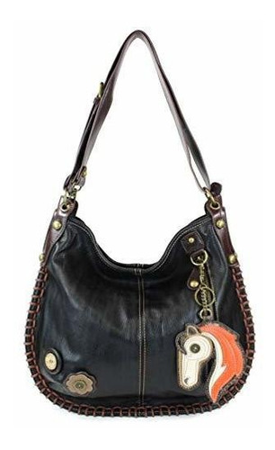 Chala Convertibles Hobo Grande Negro Bolso De Mano Caballo V