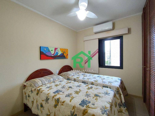 Imagem 12 de 24 de Apartamento Na Praia, Vista Para O Mar, 3 Dormitórios, Sendo 1 Suíte, 3 Sacadas, 2 Vagas De Garagem, Lazer Completo, Pitangueiras - Guarujá/sp - Fl0067