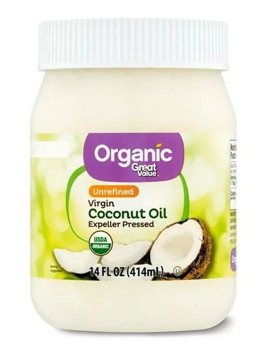 Aceite De Coco Organico Virgen Great Value 414ml 