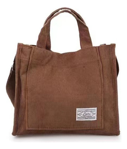 Bolso De Hombro Tipo Tote De Para Pana Para Mujer