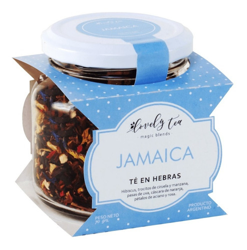 Te En Hebras Sin Teina Jamaica Lovely Tea Frasco X 70gr