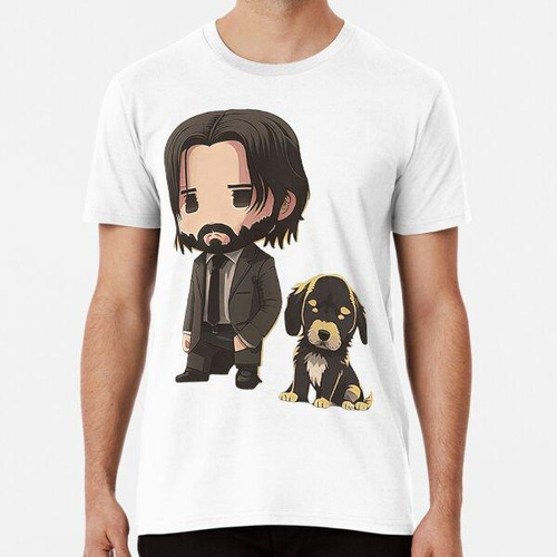 Remera Lindo John Wick Con Cachorro Algodon Premium