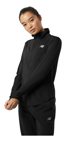 Campera New Balance Accelerate Half Zip - Wt23227bk